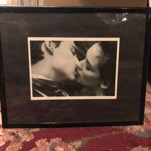 Romantic Kiss Framed Photo